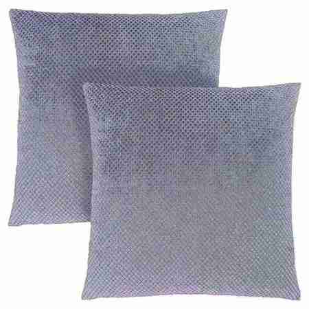 MONARCH SPECIALTIES Pillows, Set Of 2, 18 X 18 Square, Insert Included, Accent, Sofa, Couch, Bedroom, Polyester, Grey I 9307